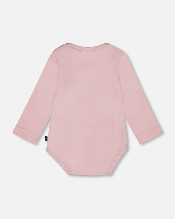 Organic Cotton Long Sleeve Romper Neutral Purple - H20A70_557