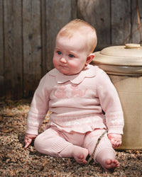 Knitted Top And Pant Set Light Pink - H20BT13_684