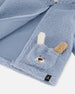 Plush Hooded Jacket Light Blue - H20C30_425