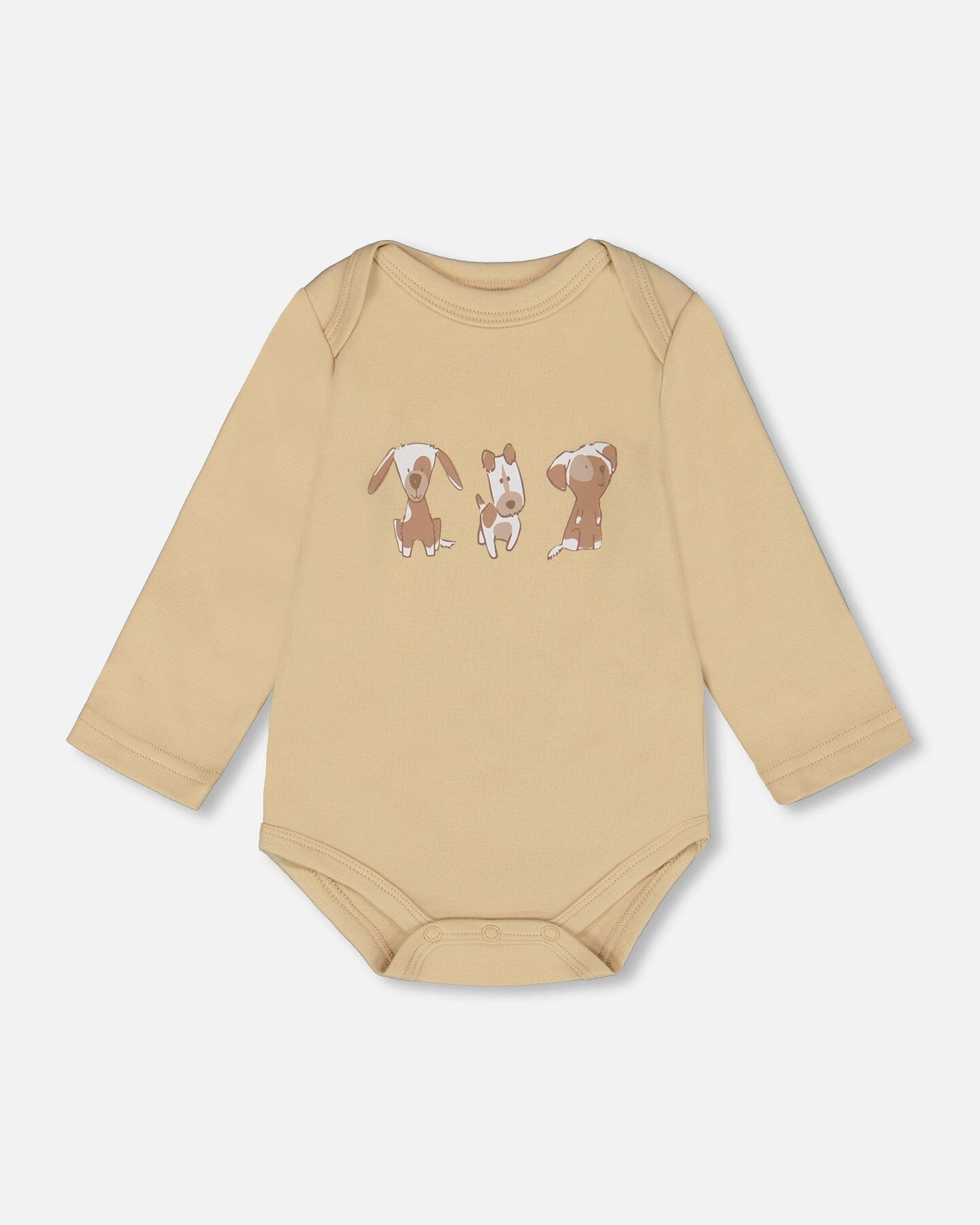 Organic Cotton Onesie Light Caramel - H20C70_109
