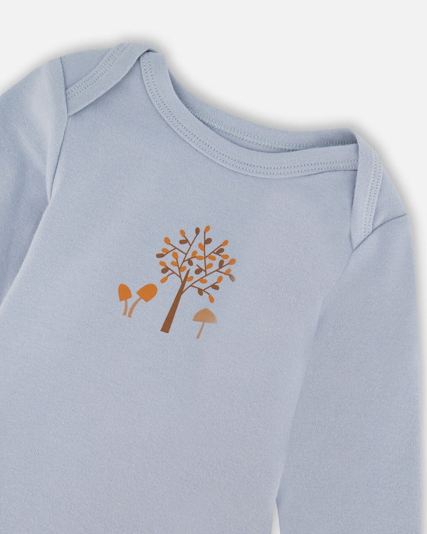 Organic Cotton Onesie Light Blue - H20C70_971