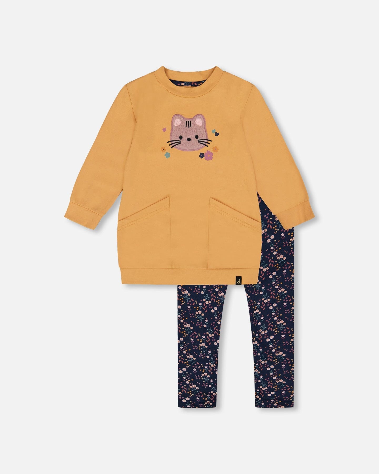 Tunic And Leggings Set Golden Brown - H20E11_231