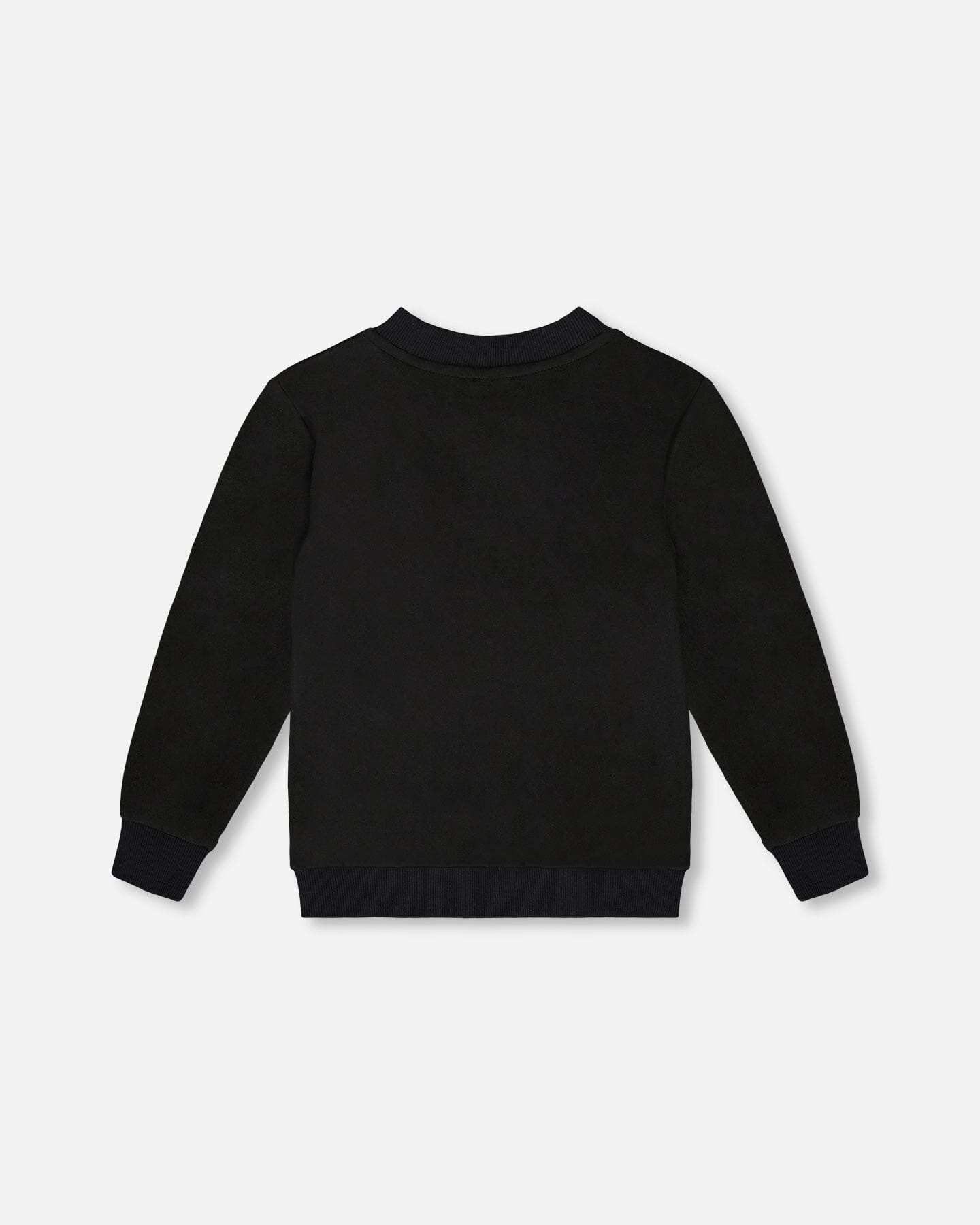 Super Soft Brushed Jersey Long Sleeve Top Black With Plaid Pocket - H20OB65_999