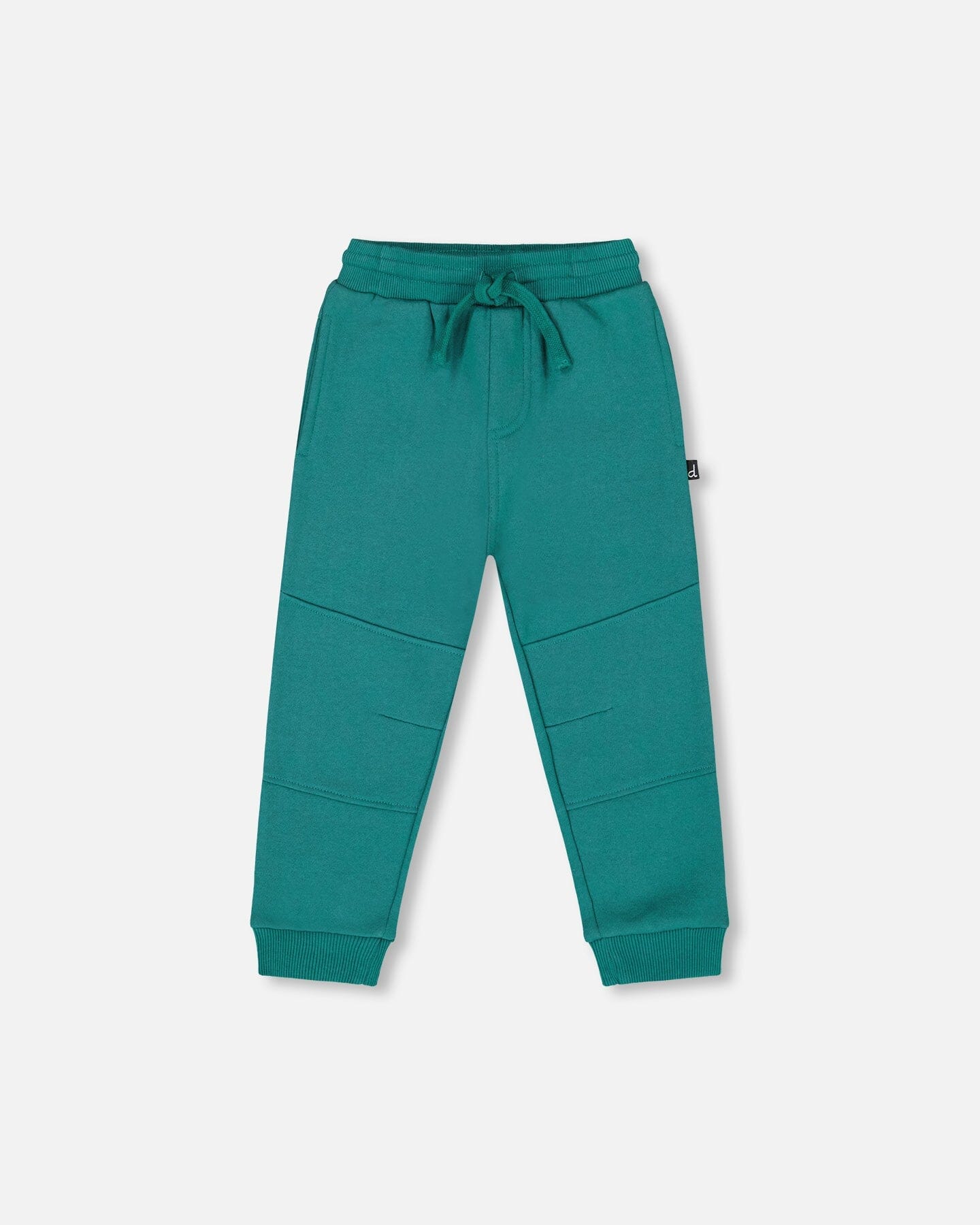 Fleece Sweatpants With Articulated Knees Forest Green - H20S20_548