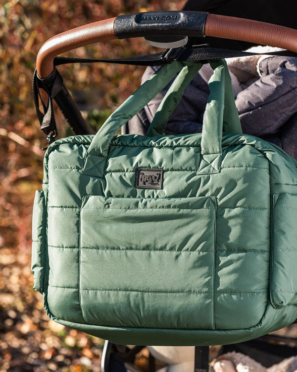 Diaper Bag With Changing Mat Dark Gray Green - H20Z102_387