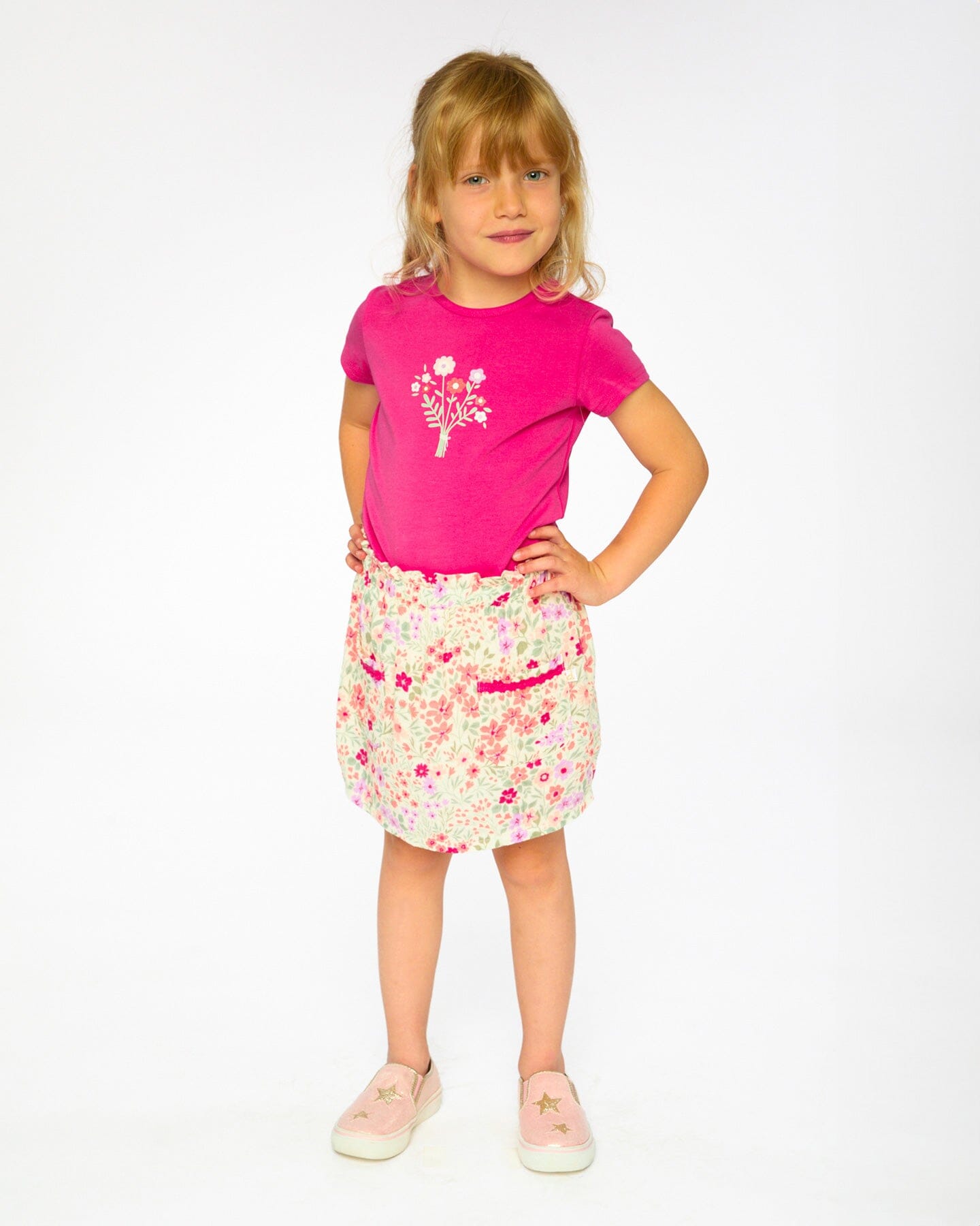 Organic Cotton Jersey T-Shirt Pink - H30F70_06870