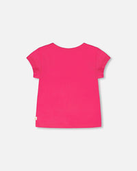 Organic Cotton Jersey T-Shirt Pink - H30F70_06870
