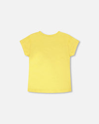 Organic Cotton Jersey T-Shirt Yellow - H30H70_02190