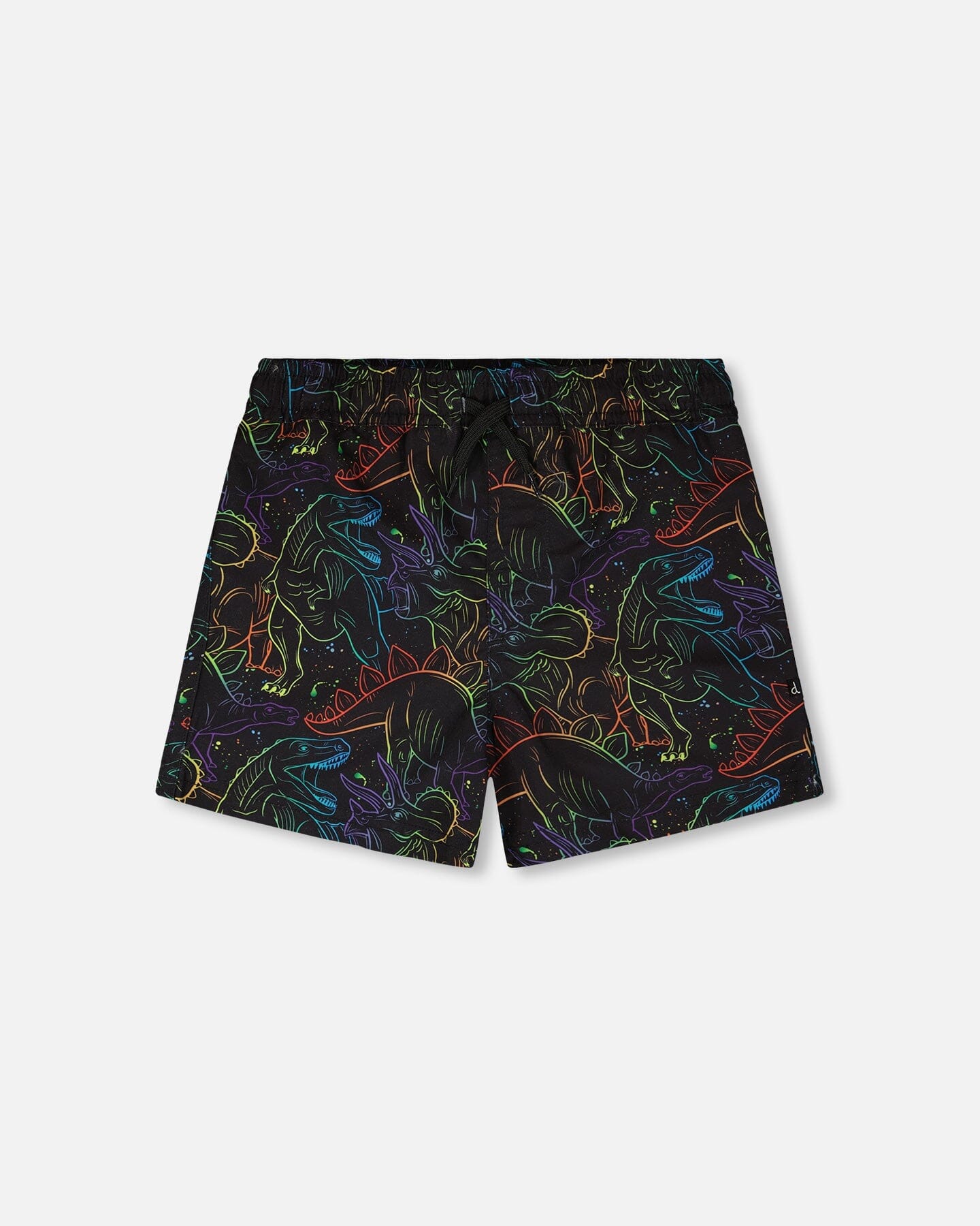 Swim Trunks Black Dinosaur Print - H30OB32_3H162