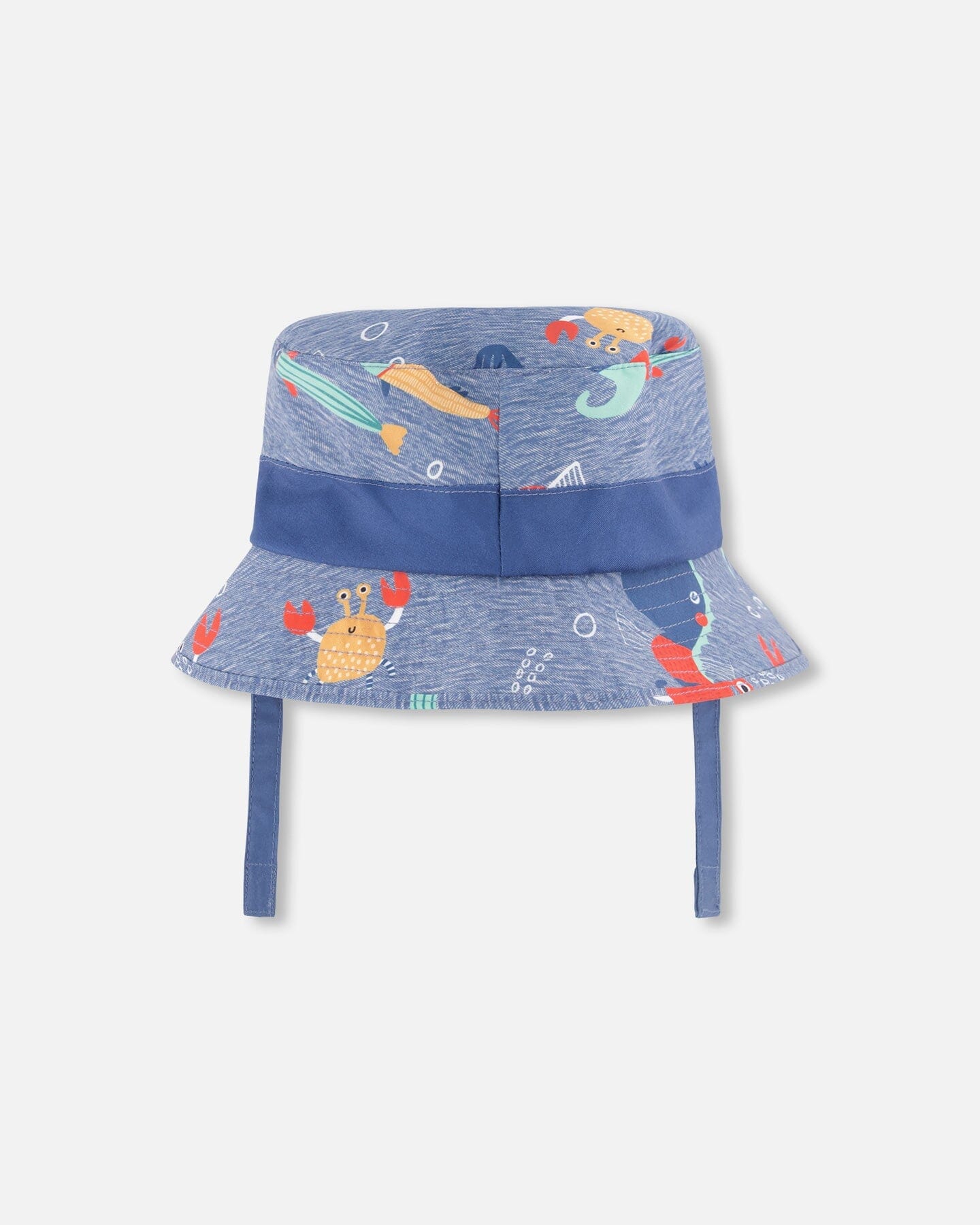 Recycled Polyester Beach Hat Blue Marine Animal Print - H30OBC_3H158
