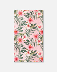 Beach Towel Pink Hibiscus Print - H30OGBT_3H152