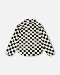 Sherpa Jacket Black Checkerboard - H30W61_3H039