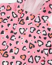 Rain One-Piece In Polyurethane Pink Heart Print - H30W72_3H024