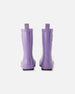 Rain Boots In Natural Rubber Purple Glitter - H30WB10_3H170