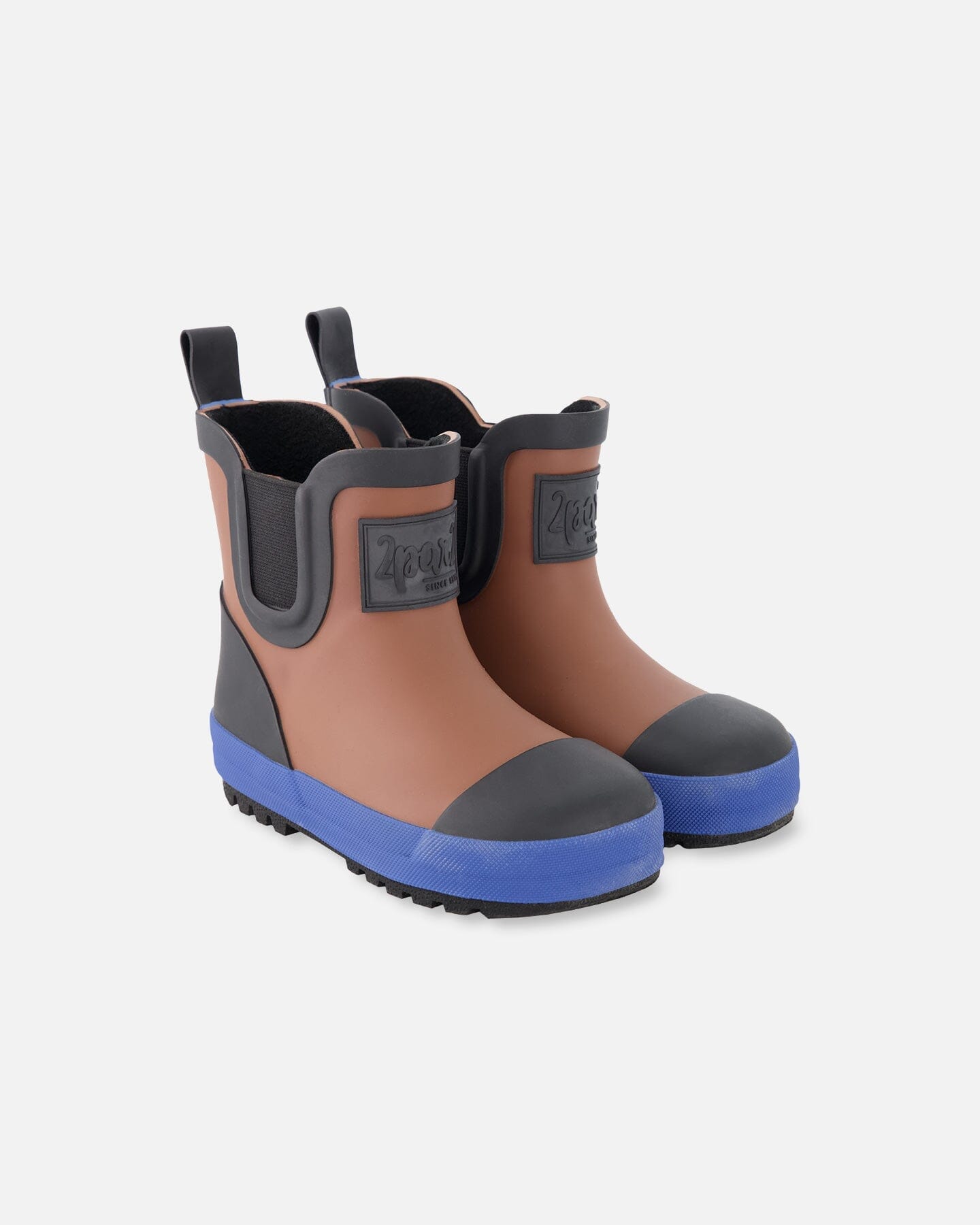 Short Rain Boots In Natural Rubber Brown - H30WB11_08480