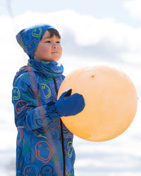 Mid-Season Mittens In Recycled Polyester Royal Blue - H30WM201_04690