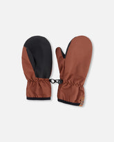 Mid-Season Mittens In Recycled Polyester Brown