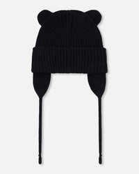 Baby Knit Hat Black - H30WT23_09990
