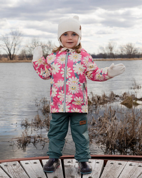 Baby Knit Mittens With Cord Off White - H30WT25_01380