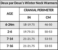 Lined Knit Neckwarmer Black And Blue Winter Accessories Deux par Deux 